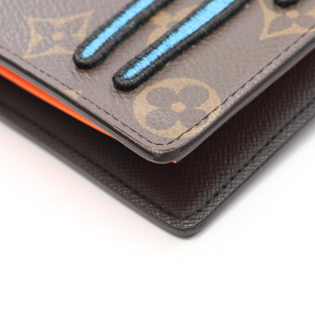Louis Vuitton Brown Multi-Color Coated Canvas Long Wallet (Bi-Fold) (Pre-Owned)