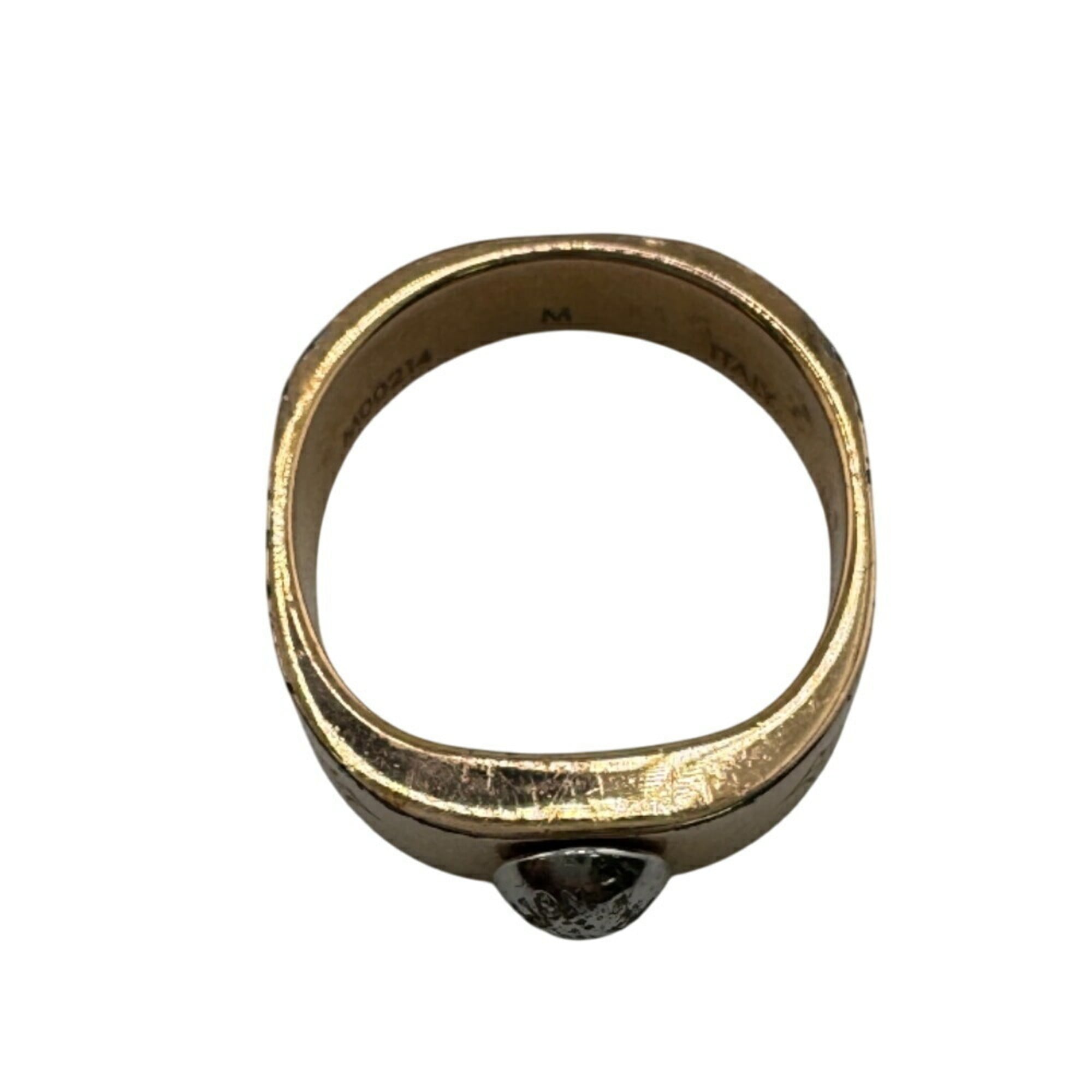 Louis Vuitton Pink Gold Metal Band Ring (Pre-Owned)