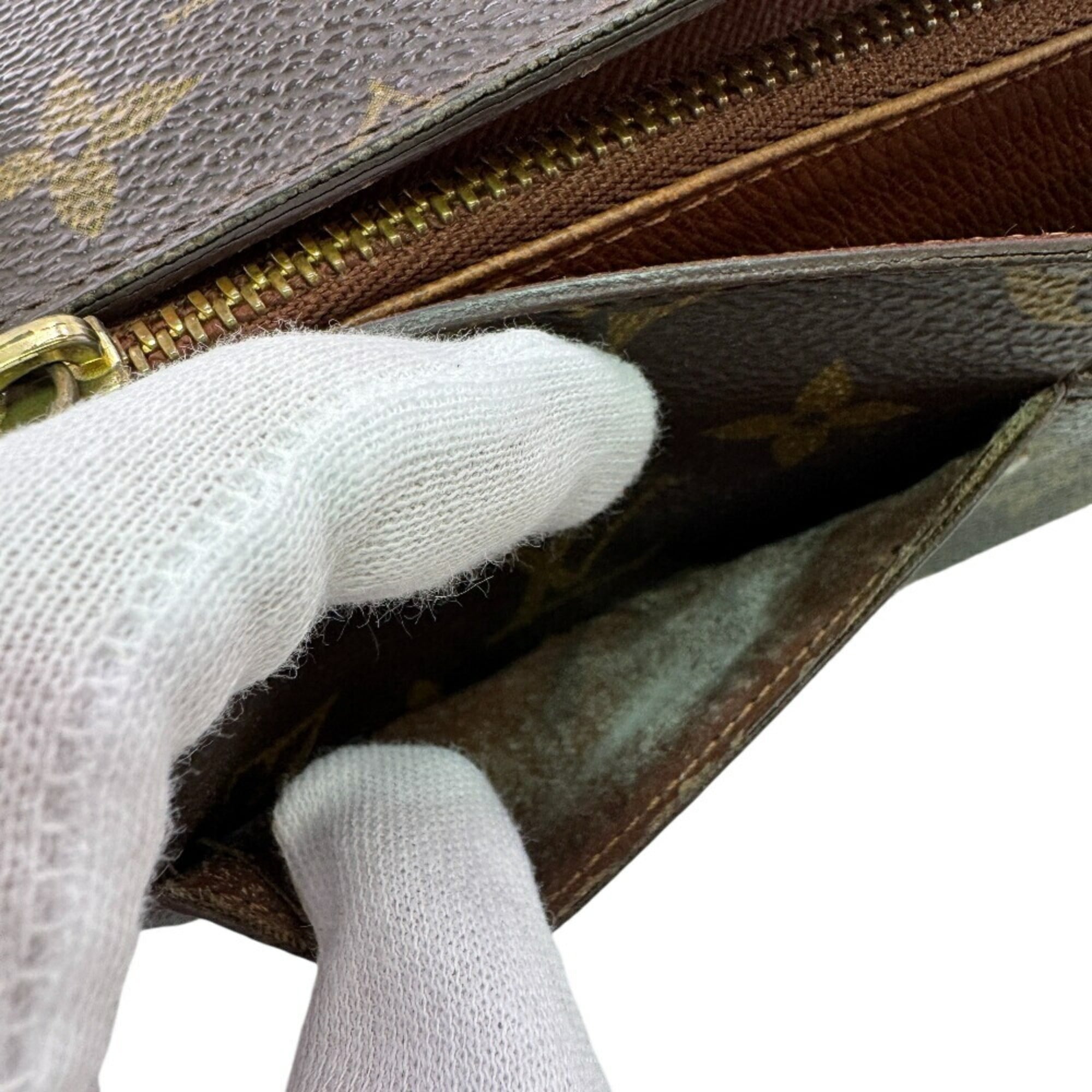 Louis Vuitton Monogram Brown Leather Wallet (Bi-Fold) (Pre-Owned)