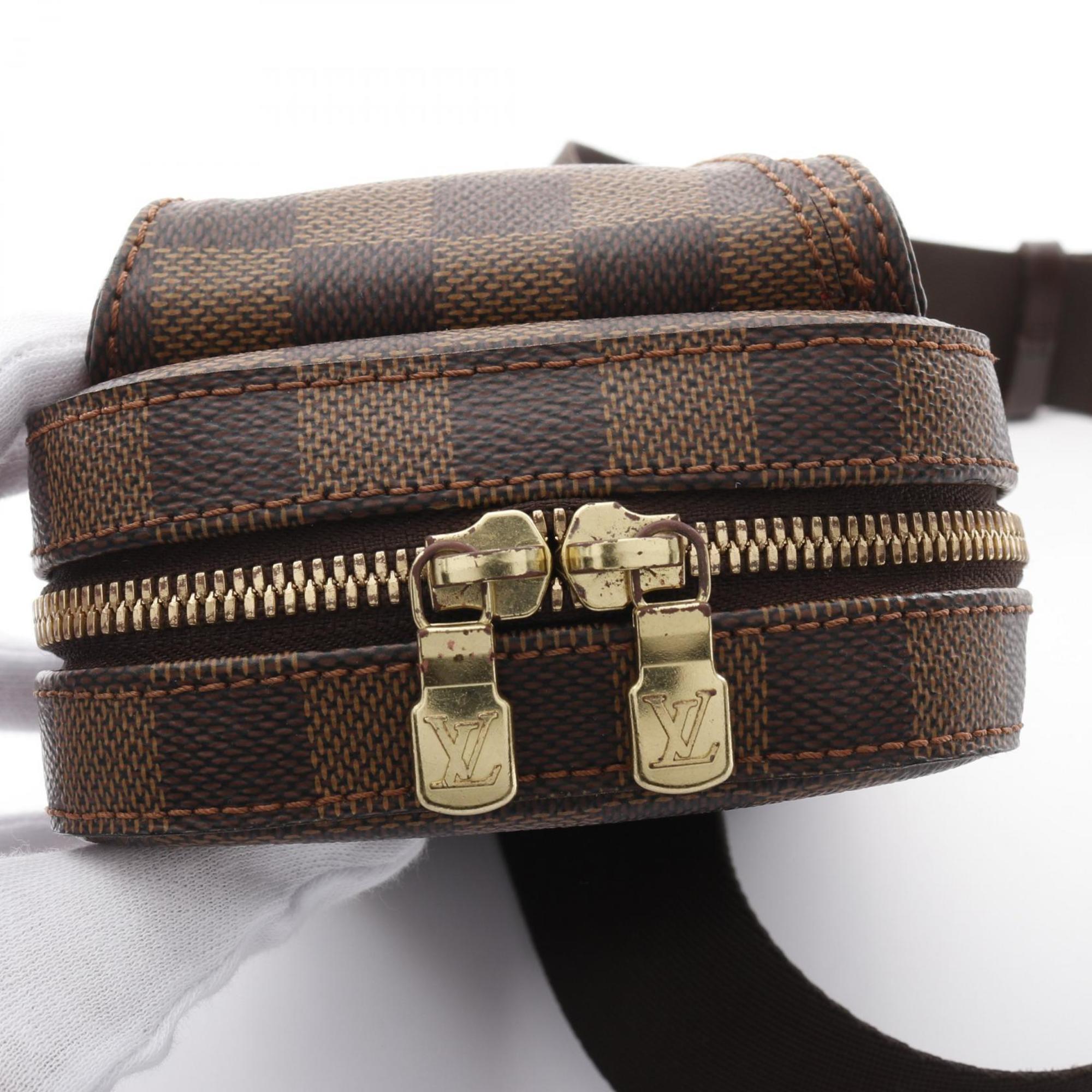 Louis Vuitton Brown Ebene Coated Canvas Pvc Damier Canvas Fanny Pack (Pre-Owned)