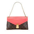 Louis Vuitton Monogram Brown Rose Litchi Pvc Leather Shoulder Bag (Pre-Owned)