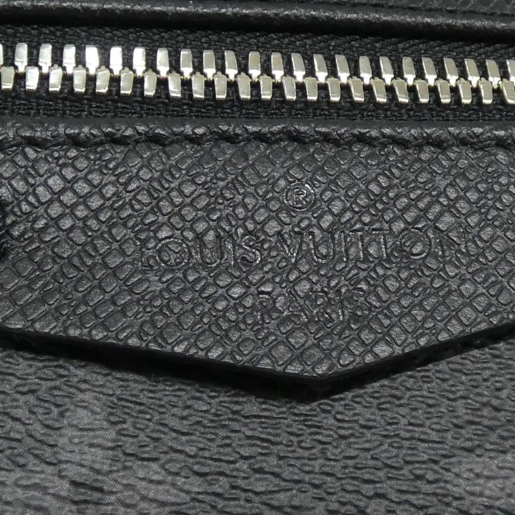 Louis Vuitton Black Taigarama Coated Canvas Leather Backpack (Pre-Owned)