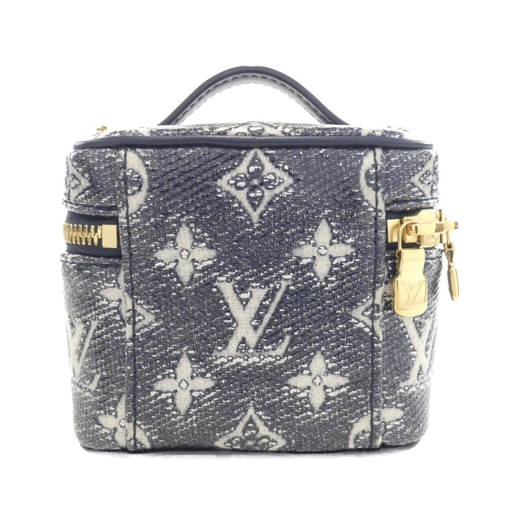 Louis Vuitton Navy White Cotton Shoulder Bag (Pre-Owned)