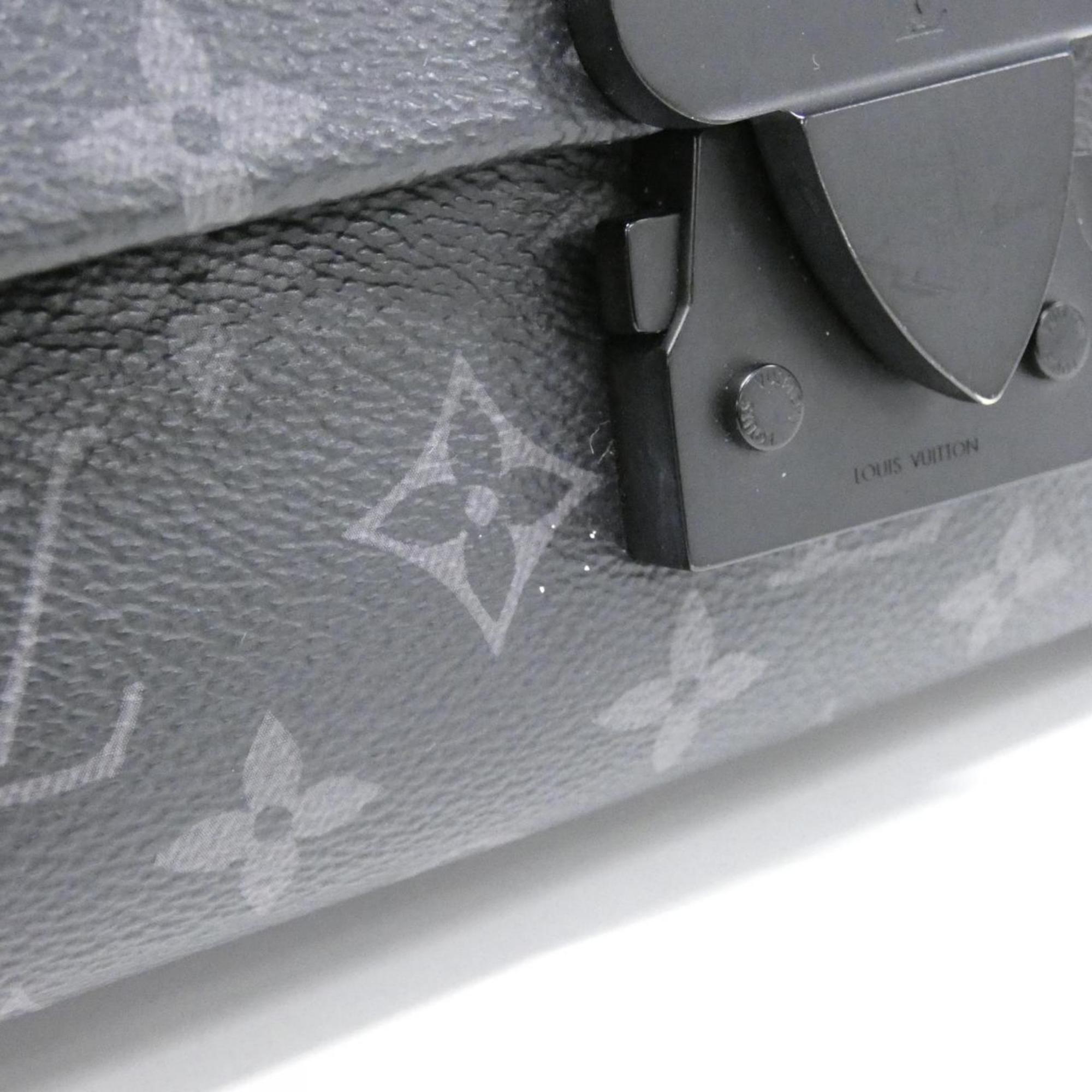 Louis Vuitton Black Coated Canvas Shoulder Bag (Pre-Owned)