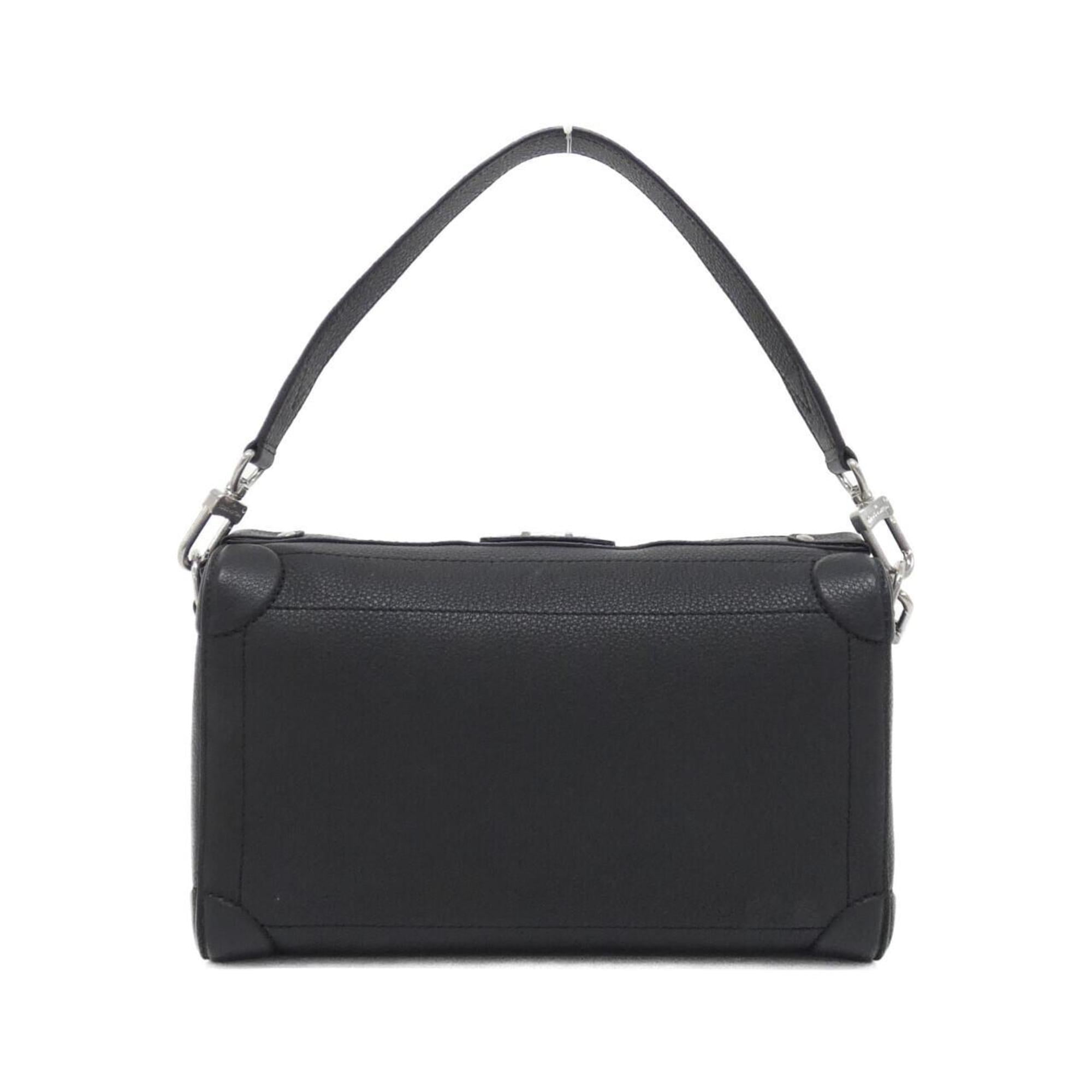 Louis Vuitton Black Leather Shoulder Bag (Pre-Owned)