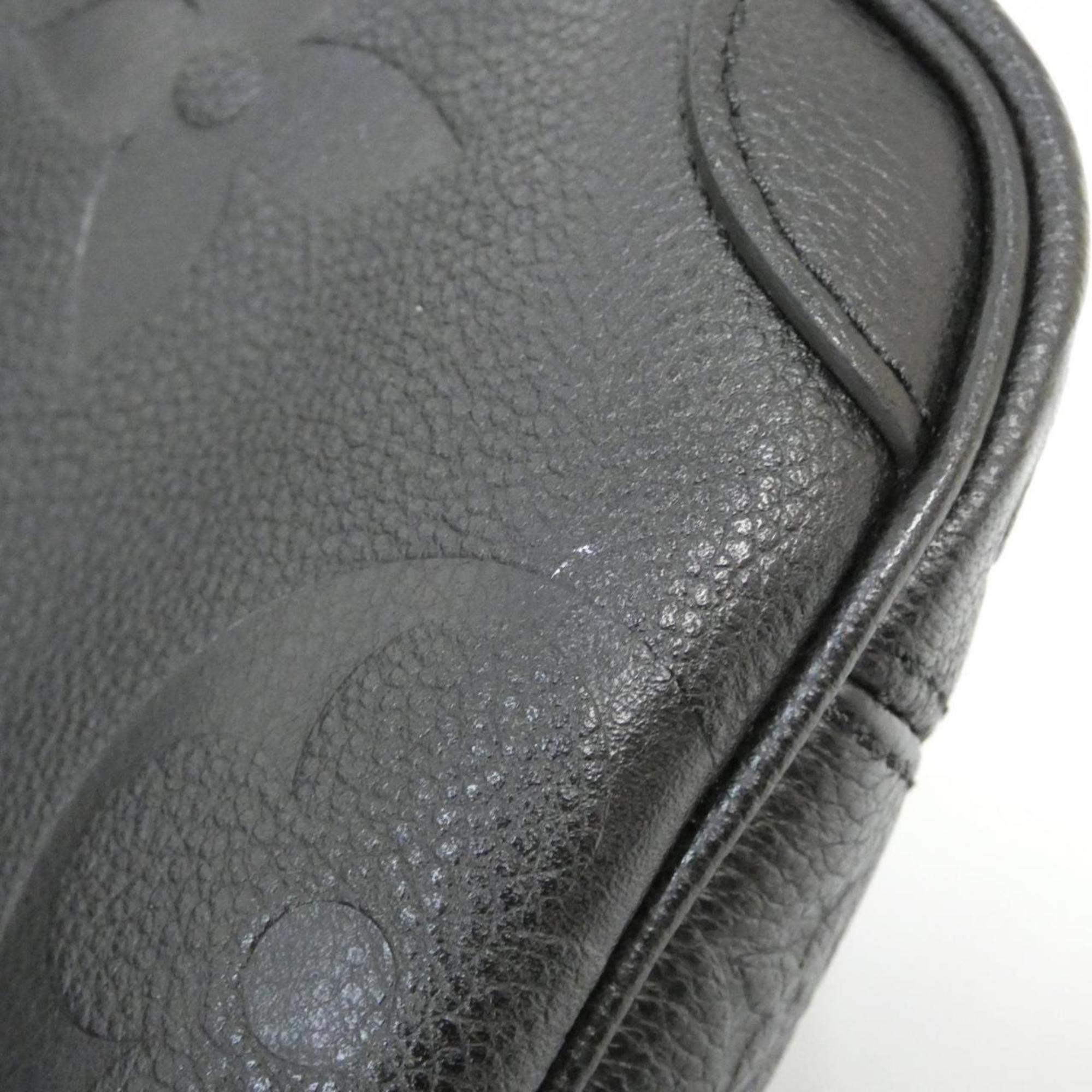 Louis Vuitton Black Leather Handbag (Pre-Owned)