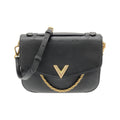 Louis Vuitton Black Leather Shoulder Bag (Pre-Owned)