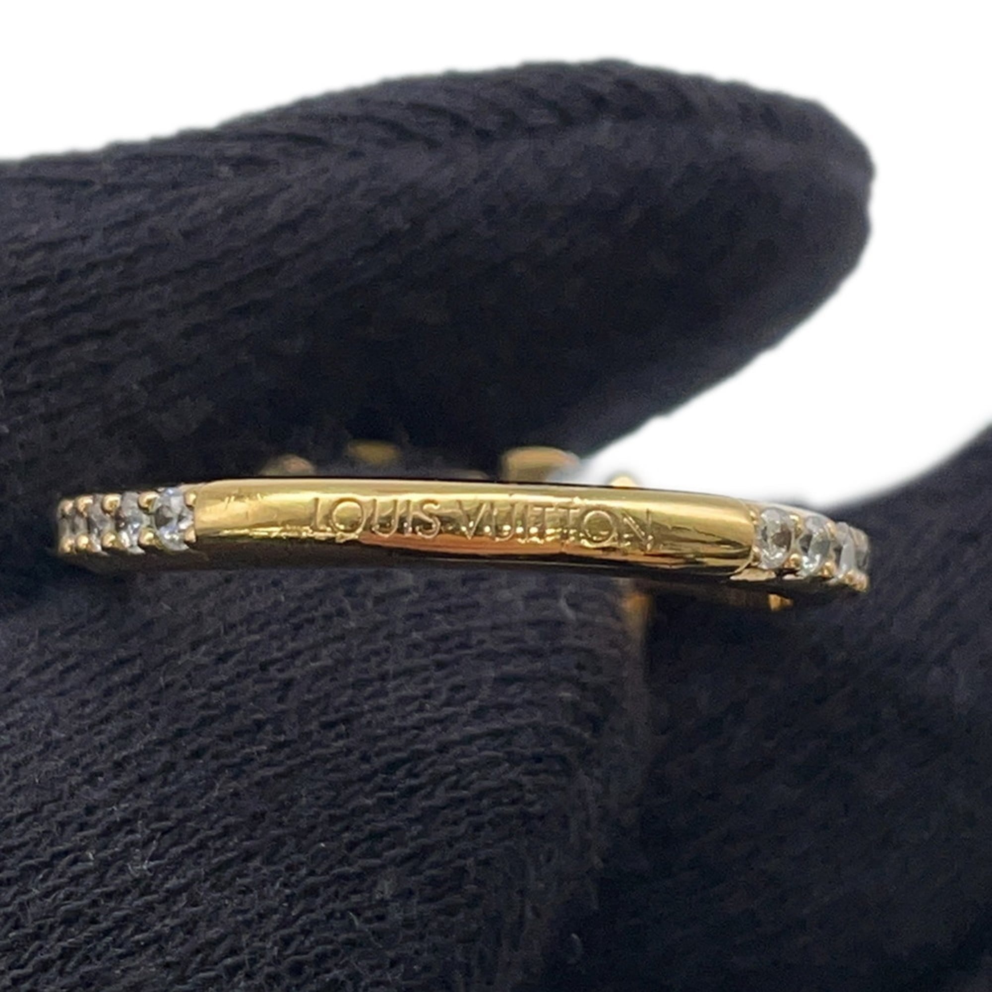 Louis Vuitton Gold Gold Plating Band Ring (Pre-Owned)