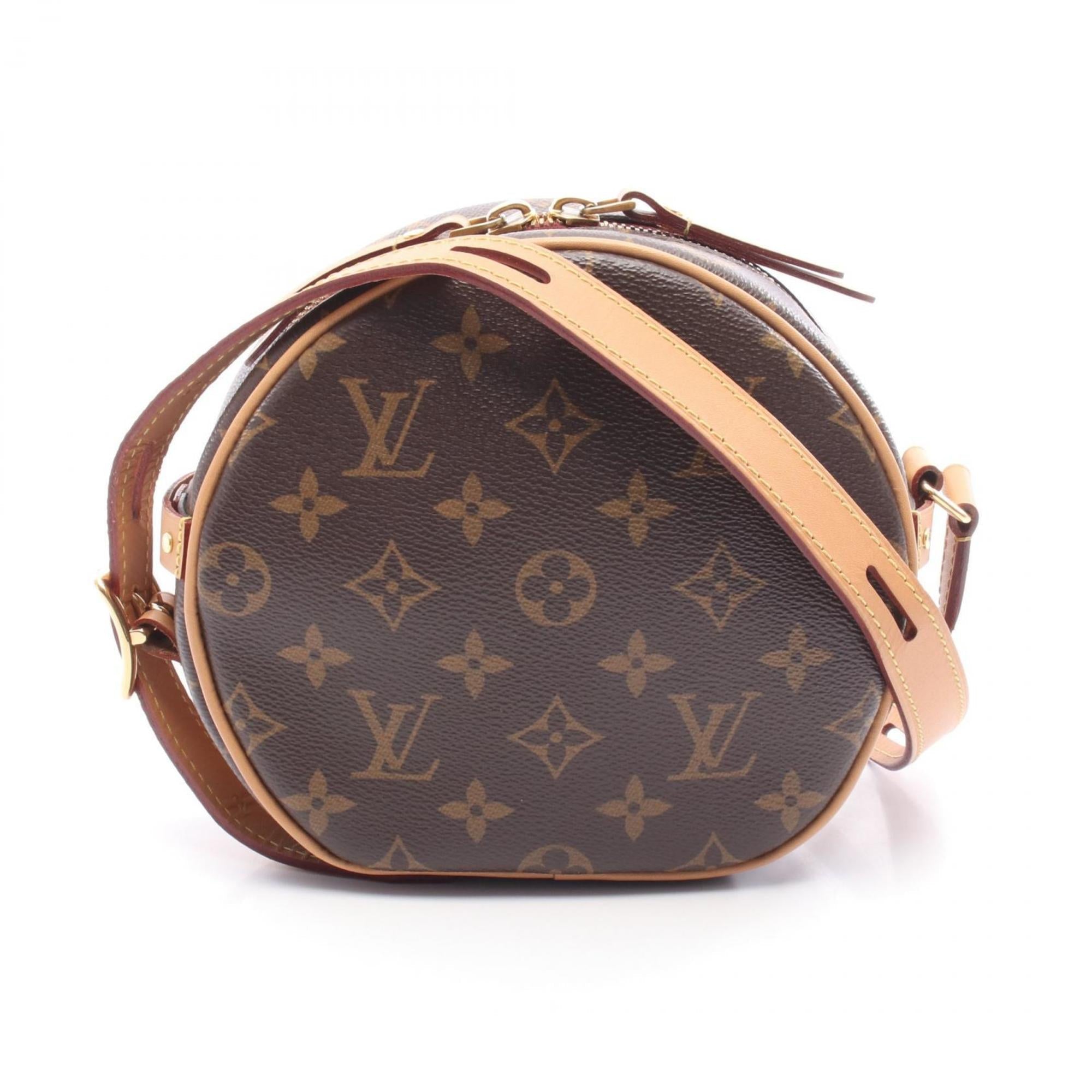 Louis Vuitton Brown Coated Canvas Leather Shoulder Bag (Pre-Owned)