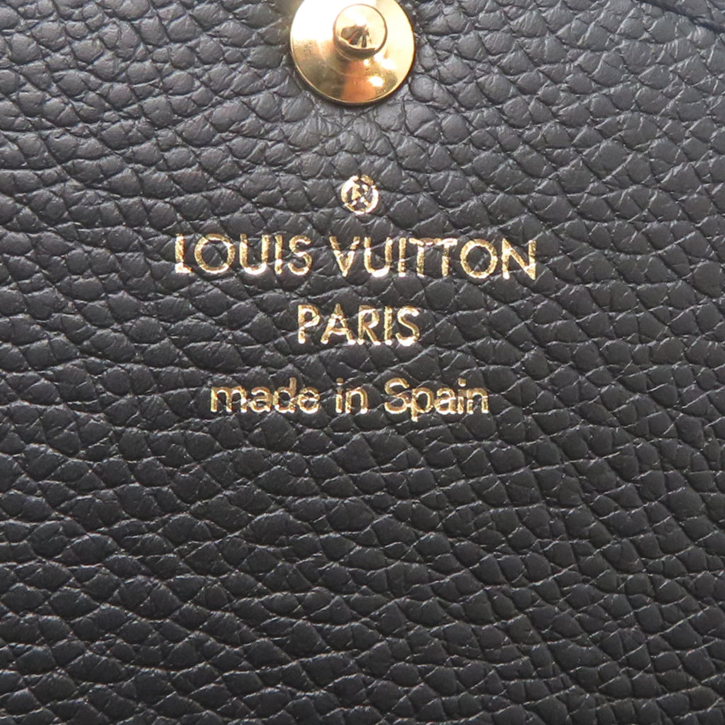 Louis Vuitton Black Noir Monogram Empreinte Long Wallet (Bi-Fold) (Pre-Owned)
