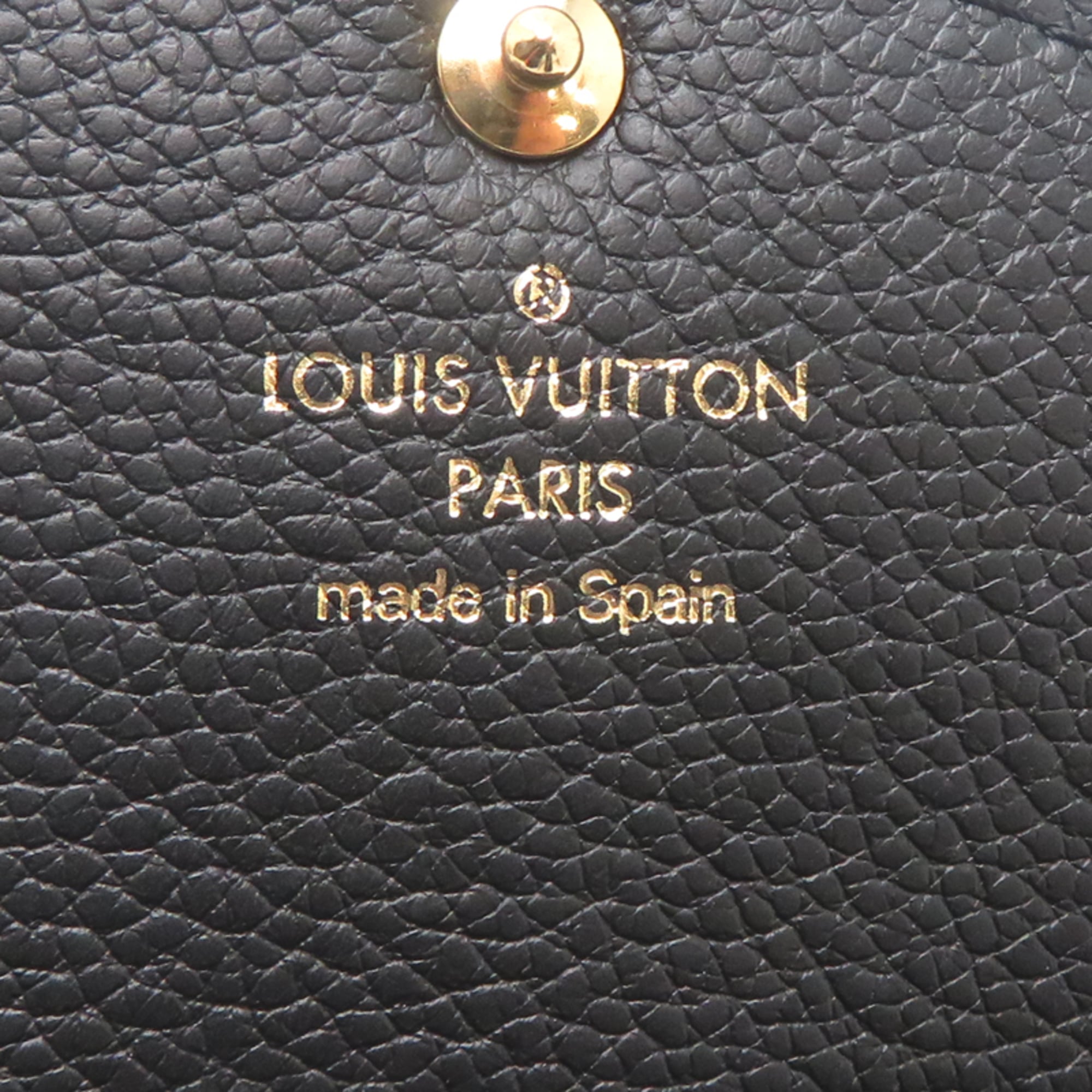 Louis Vuitton Black Noir Monogram Empreinte Long Wallet (Bi-Fold) (Pre-Owned)