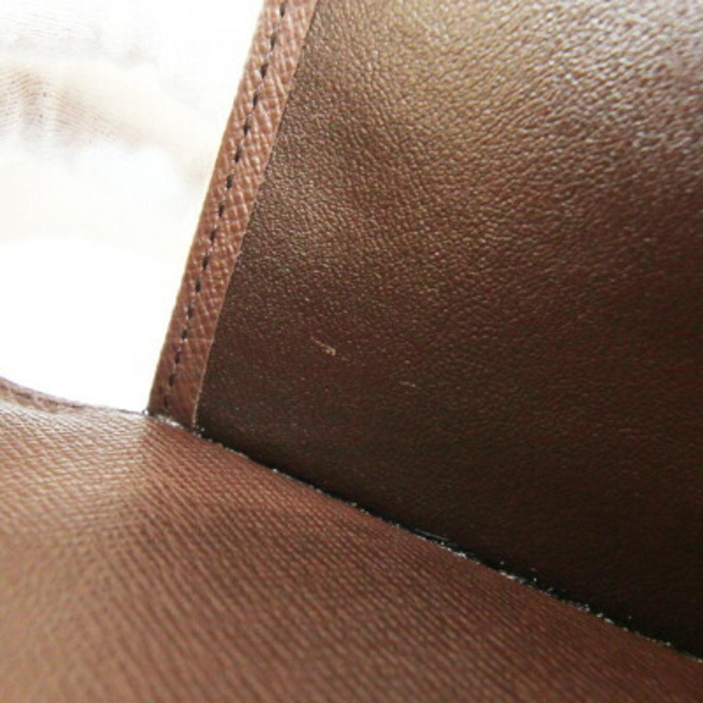 Louis Vuitton Brown Damier Canvas Wallet (Tri-Fold) (Pre-Owned)