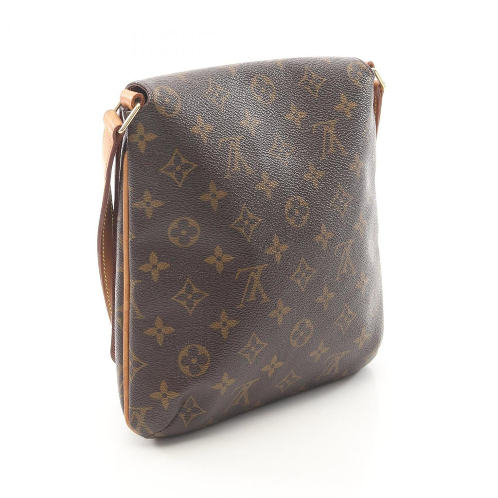 Louis Vuitton Brown Coated Canvas Leather Shoulder Bag (Pre-Owned)