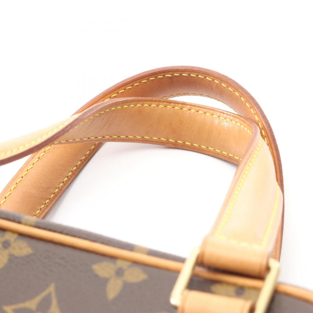 Louis Vuitton Brown Monogram Coated Canvas Leather Handbag (Pre-Owned)