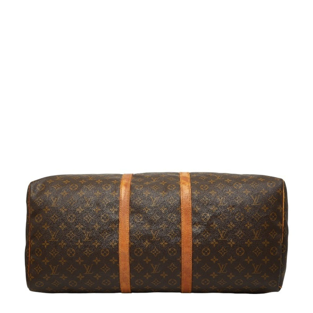 Louis Vuitton Brown Pvc Leather Boston Bag (Pre-Owned)
