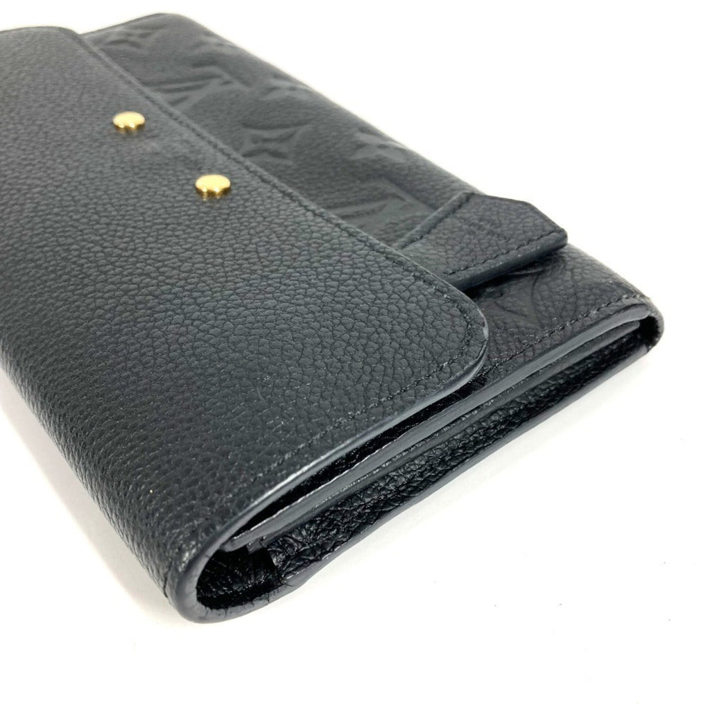 Louis Vuitton Monogram Empreinte Black Noir Monogram Empreinte Long Wallet (Bi-Fold) (Pre-Owned)