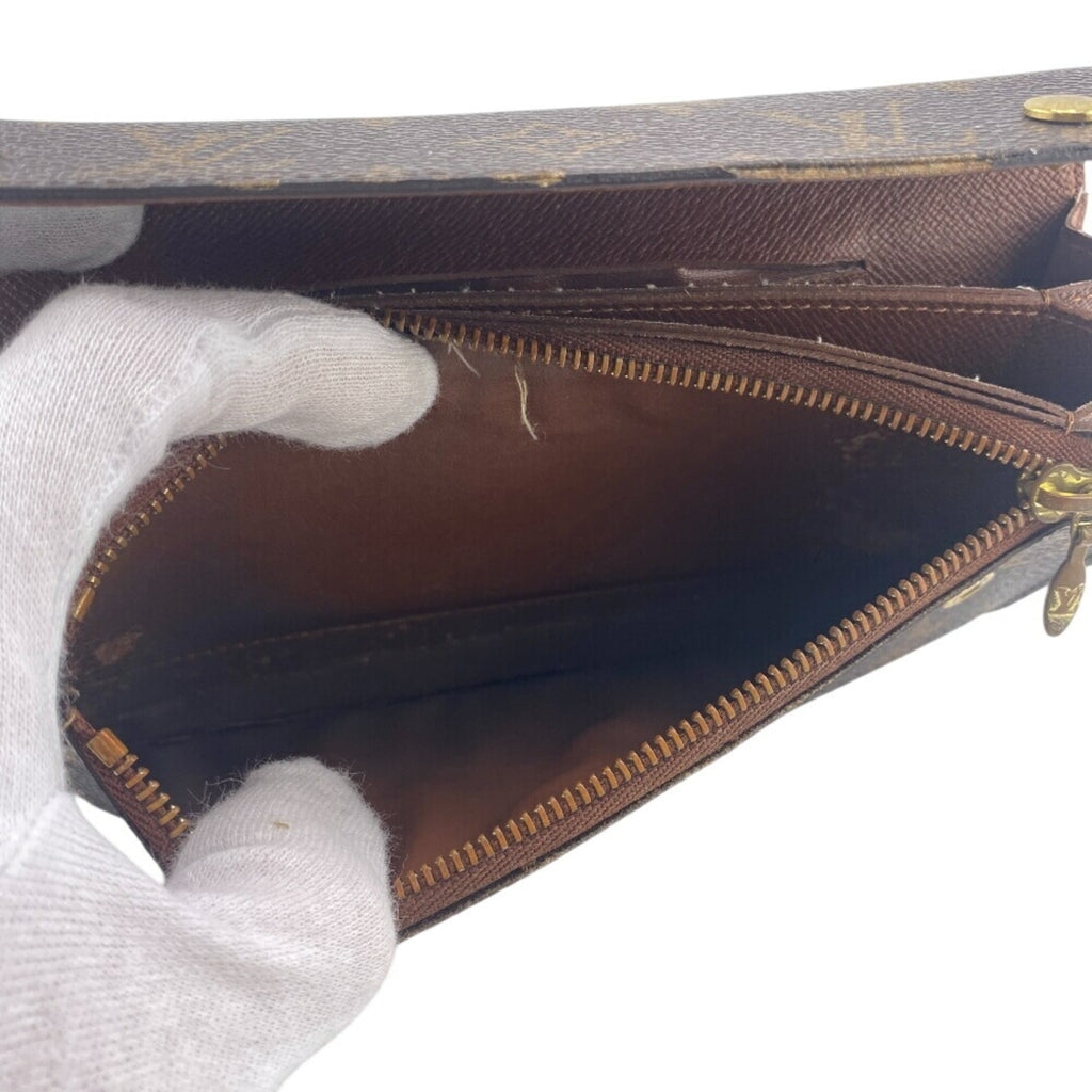 Louis Vuitton Monogram Brown Monogram Long Wallet (Bi-Fold) (Pre-Owned)