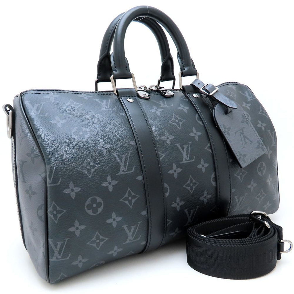 Louis Vuitton Black Monogram Eclipse Monogram Eclipse Boston Bag (Pre-Owned)