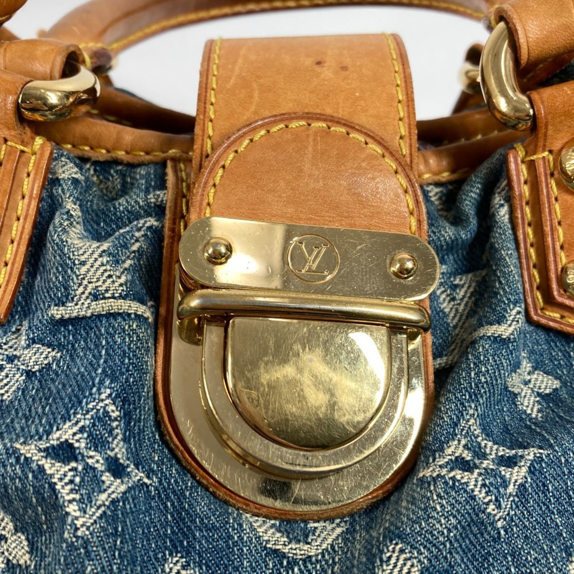 Louis Vuitton Monogram Denim Monogram Denim Handbag (Pre-Owned)