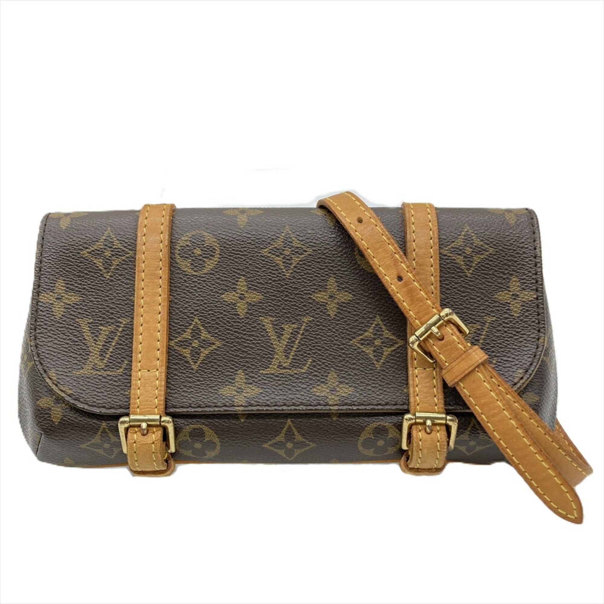 Louis Vuitton Monogram Brown Monogram Pochette Shoulder Bag (Pre-Owned)