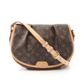 Louis Vuitton Brown Coated Canvas Leather Shoulder Bag (Pre-Owned)