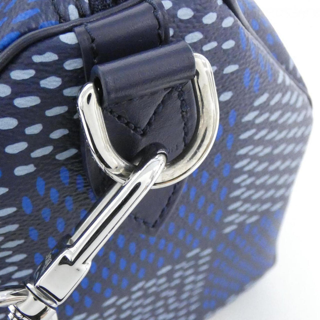 Louis Vuitton Blue Coated Canvas Boston Bag (Pre-Owned)