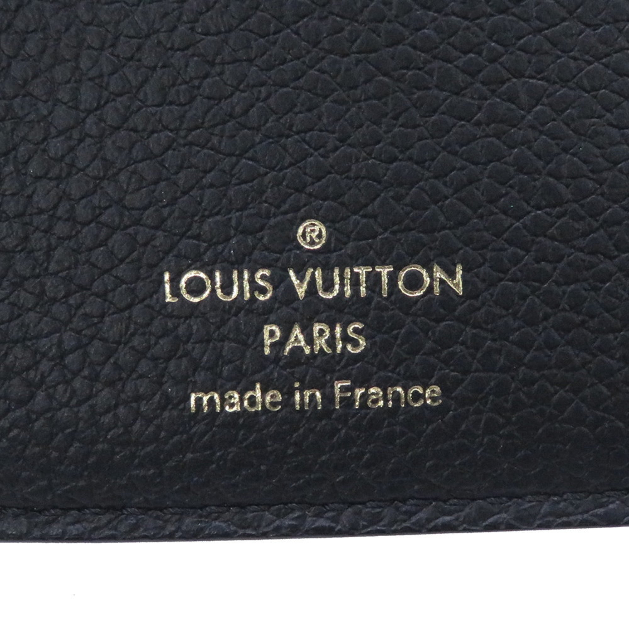 Louis Vuitton Beige Bicolor Black Monogram Monogram Empreinte Wallet (Tri-Fold) (Pre-Owned)