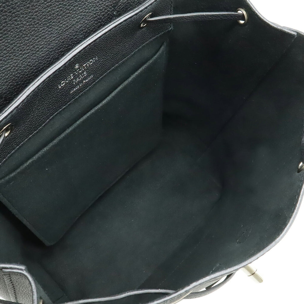 Louis Vuitton Black Noir Leather Backpack (Pre-Owned)