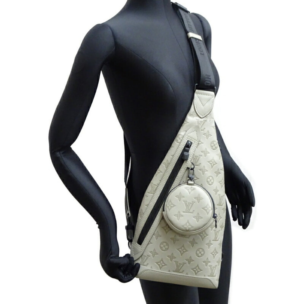 Louis Vuitton Gray Sable Monogram Shadow Pouch Sling Bag (Pre-Owned)