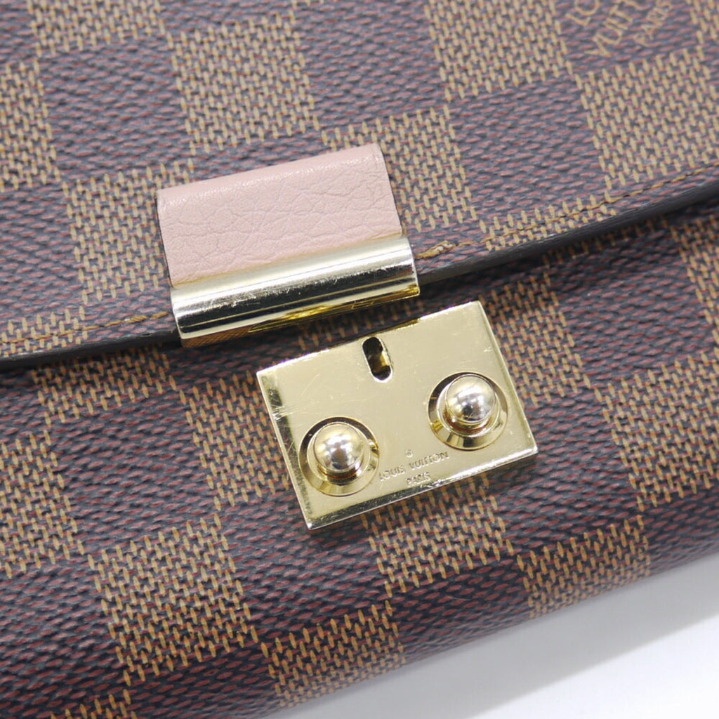 Louis Vuitton Magnolia Damier Canvas Leather Chain/Shoulder Wallet (Pre-Owned)