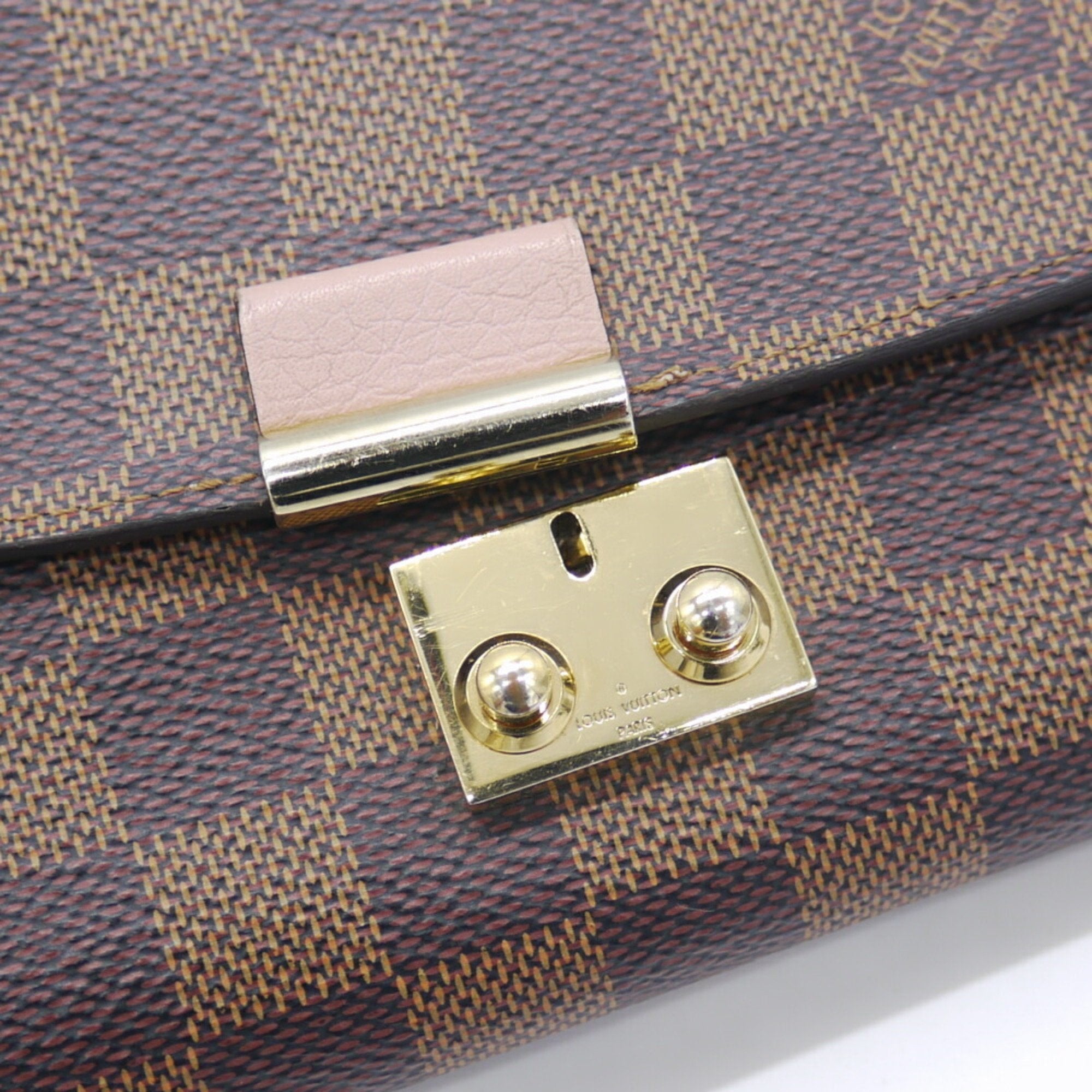 Louis Vuitton Magnolia Damier Canvas Leather Chain/Shoulder Wallet (Pre-Owned)