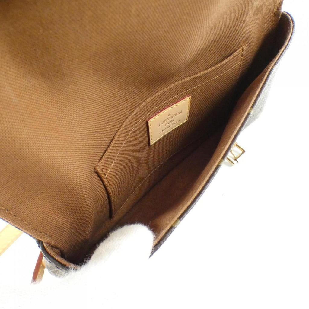 Louis Vuitton Marron Coated Canvas Fanny Pack Pochette (Pre-Owned)
