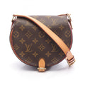 Louis Vuitton Brown Coated Canvas Leather Shoulder Bag (Pre-Owned)