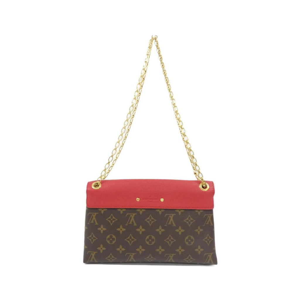 Louis Vuitton Cerise Marron Coated Canvas Leather Shoulder Bag (Pre-Owned)