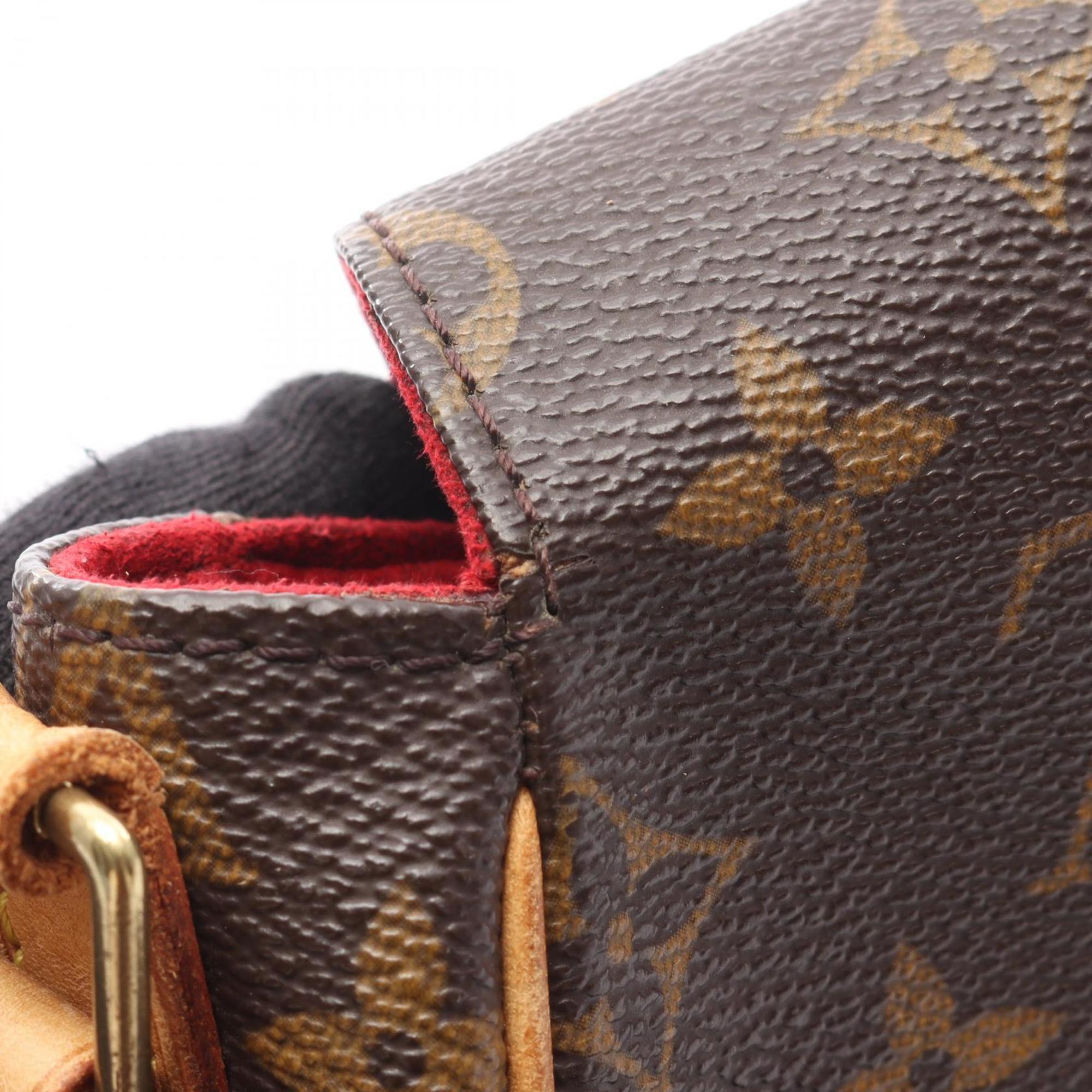 Louis Vuitton Brown Pvc Coated Canvas Leather Shoulder Bag (Pre-Owned)