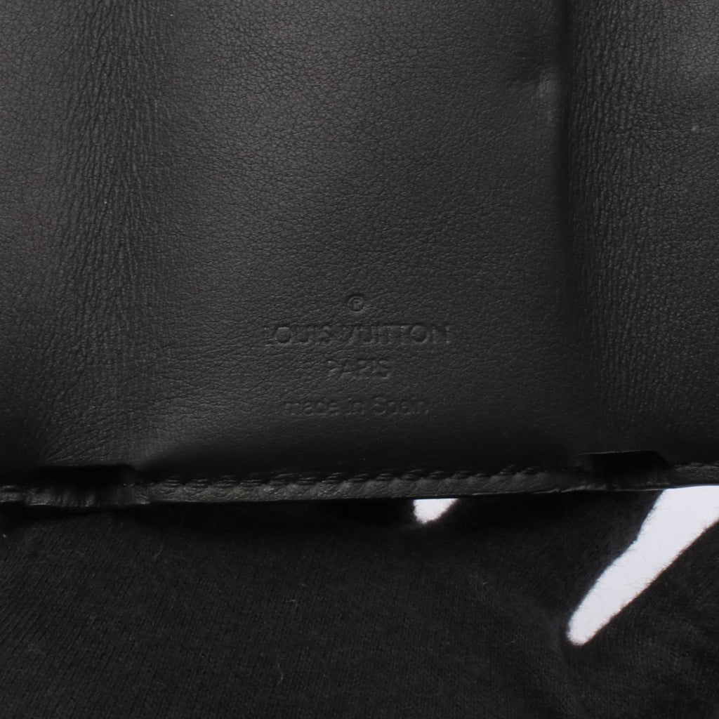 Louis Vuitton Black Noir Monogram Shadow Wallet (Tri-Fold) (Pre-Owned)