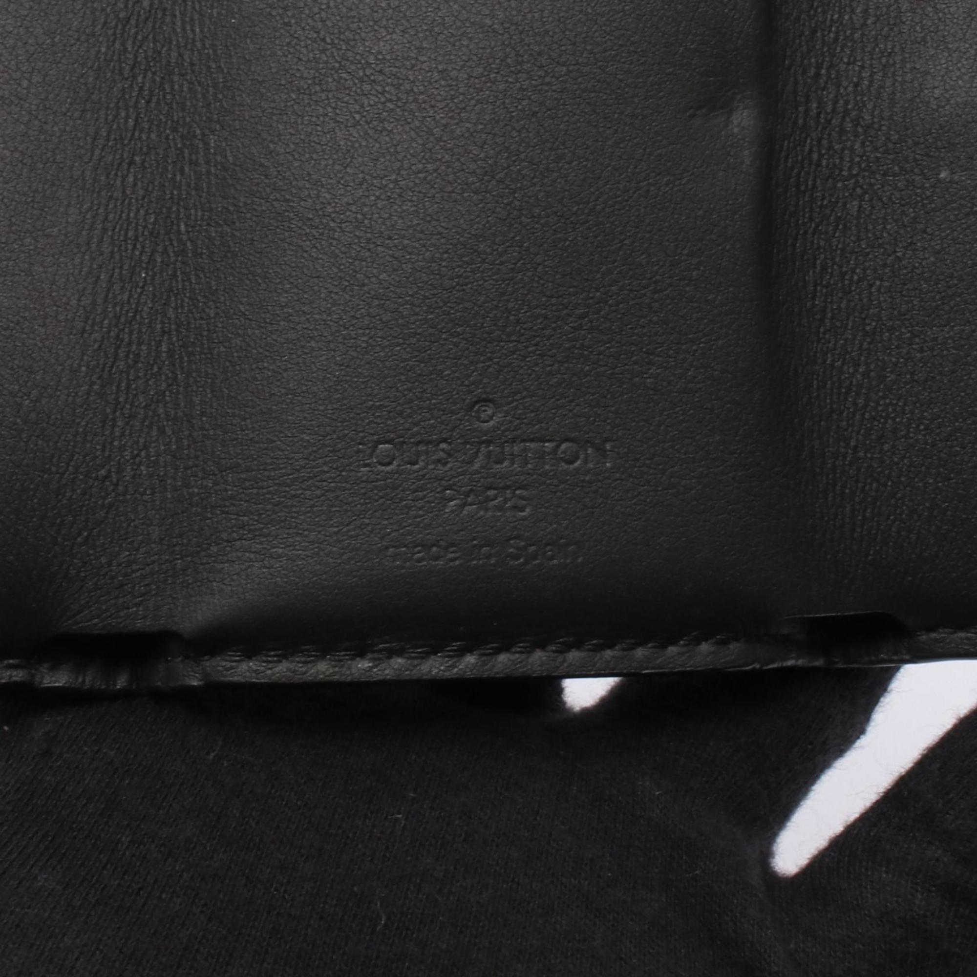 Louis Vuitton Black Noir Monogram Shadow Wallet (Tri-Fold) (Pre-Owned)