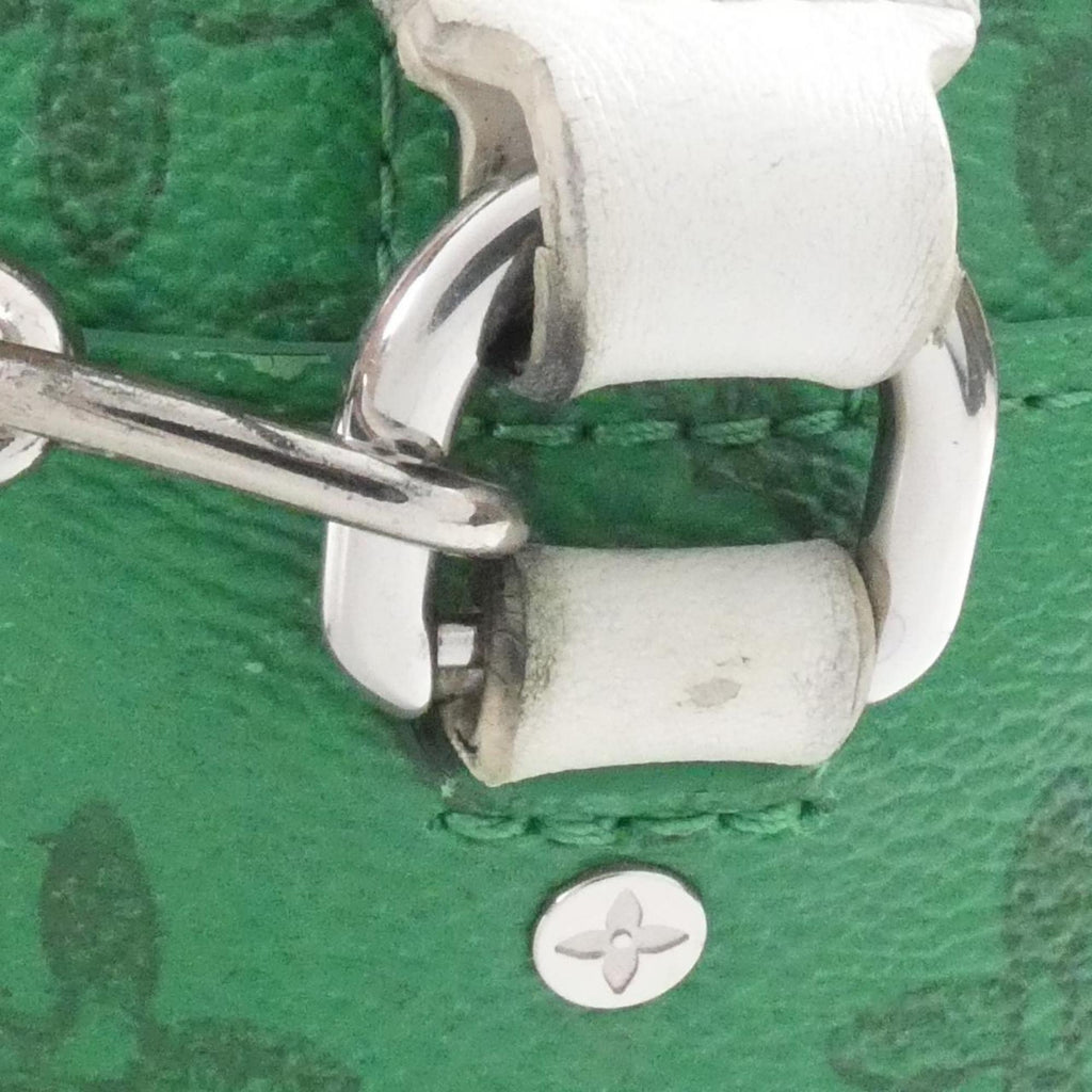 Louis Vuitton Vert Coated Canvas Shoulder Bag (Pre-Owned)