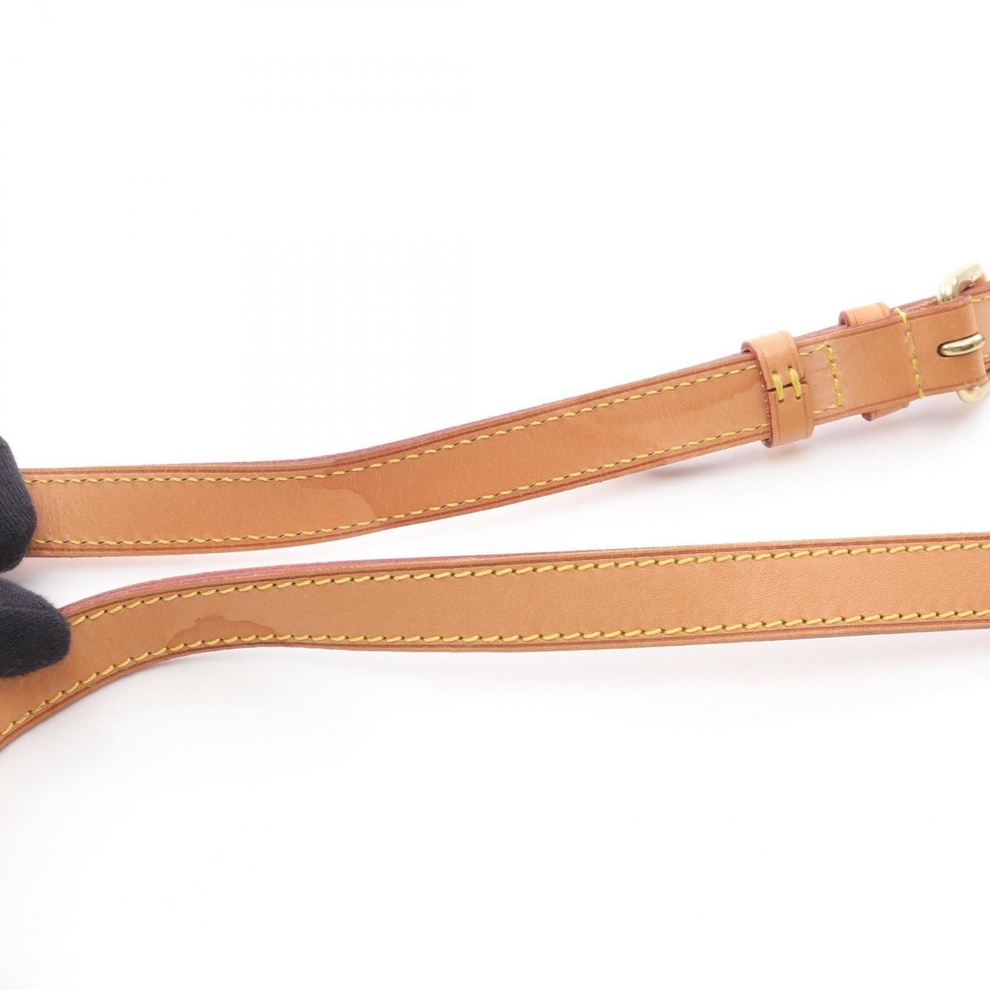 Louis Vuitton Brown Coated Canvas Leather Shoulder Bag (Pre-Owned)