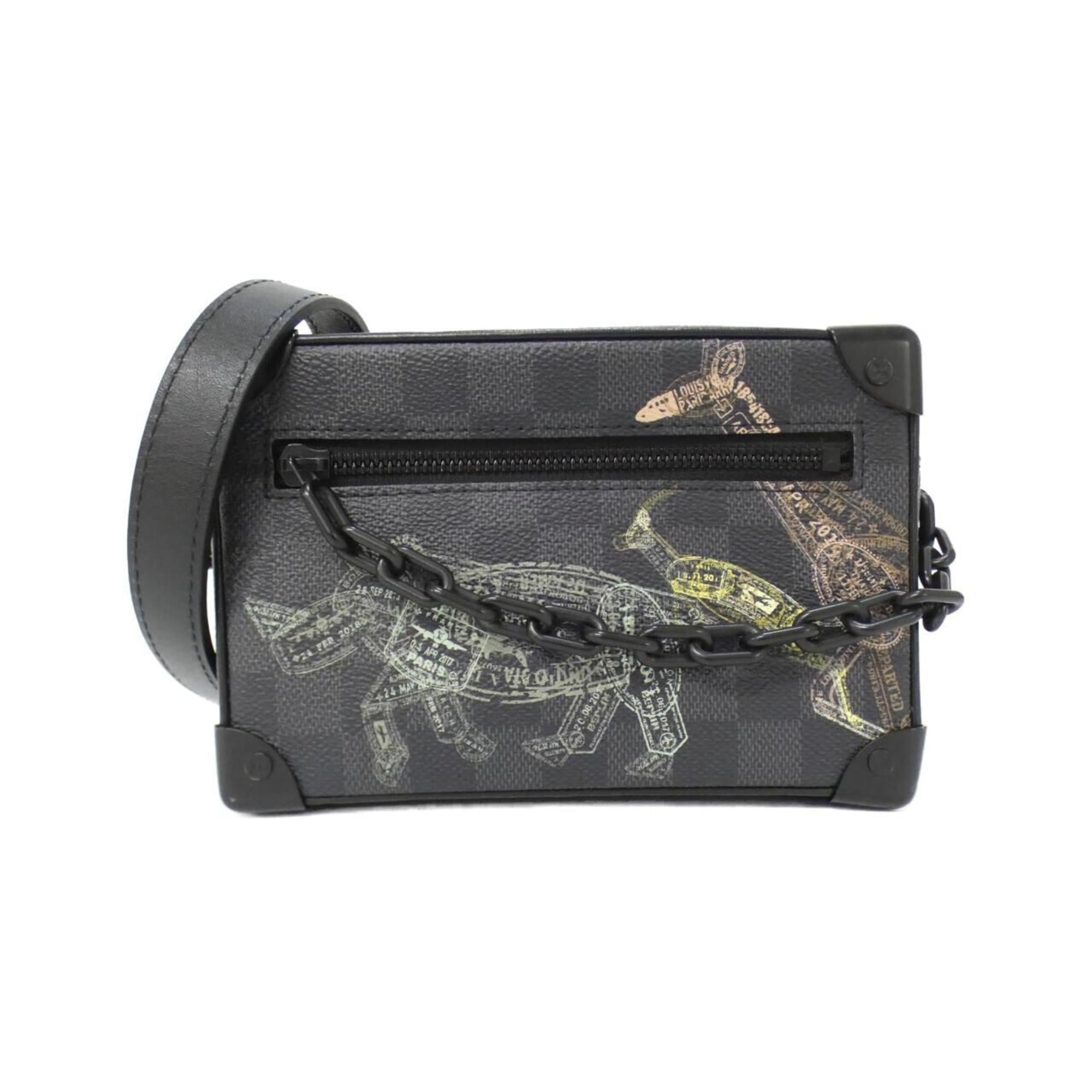 Louis Vuitton Graphite Coated Canvas Shoulder Bag (Pre-Owned)
