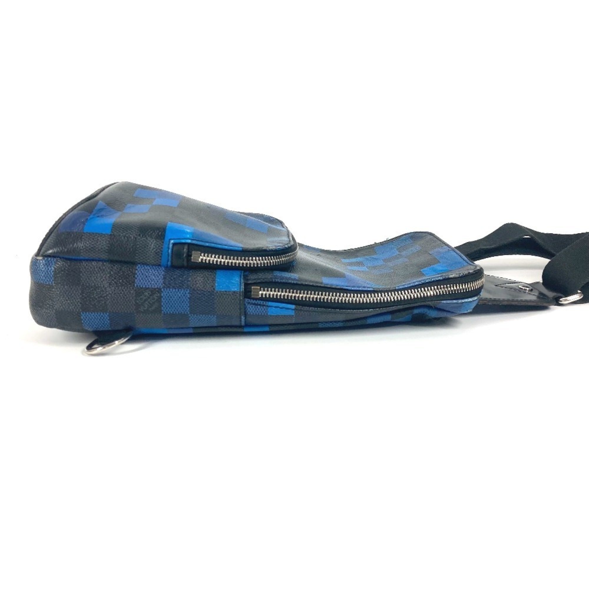 Louis Vuitton Damier Graphite Black Blue Damier Graphite Shoulder Bag Sling Bag (Pre-Owned)