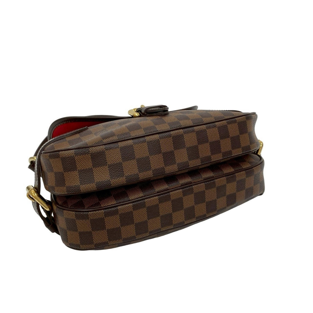 Louis Vuitton Brown Leather Pvc Shoulder Bag Tote Bag (Pre-Owned)