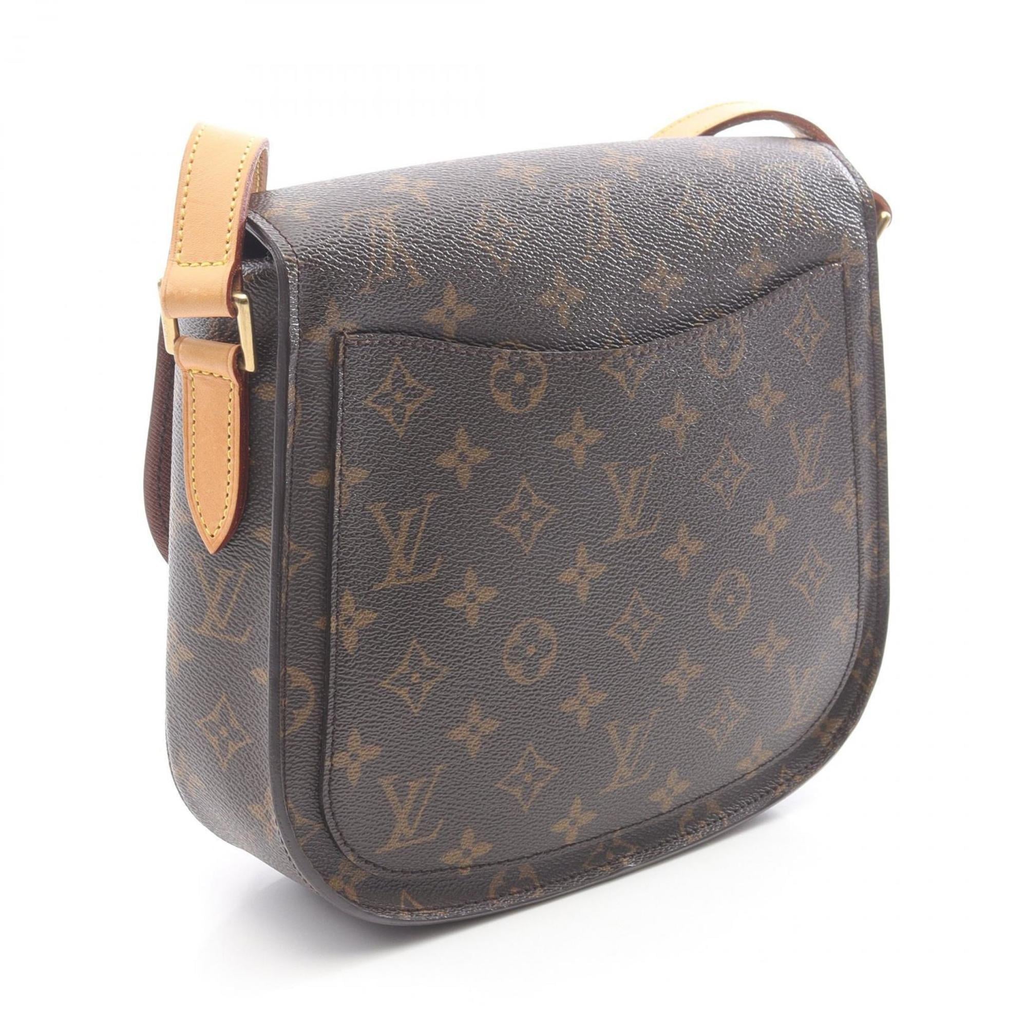 Louis Vuitton Brown Coated Canvas Leather Shoulder Bag (Pre-Owned)