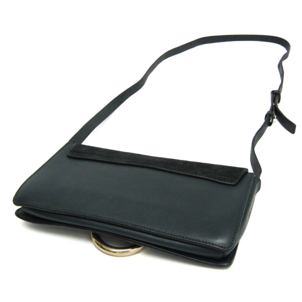 Faye Shoulder Bag Leather and Suede Small