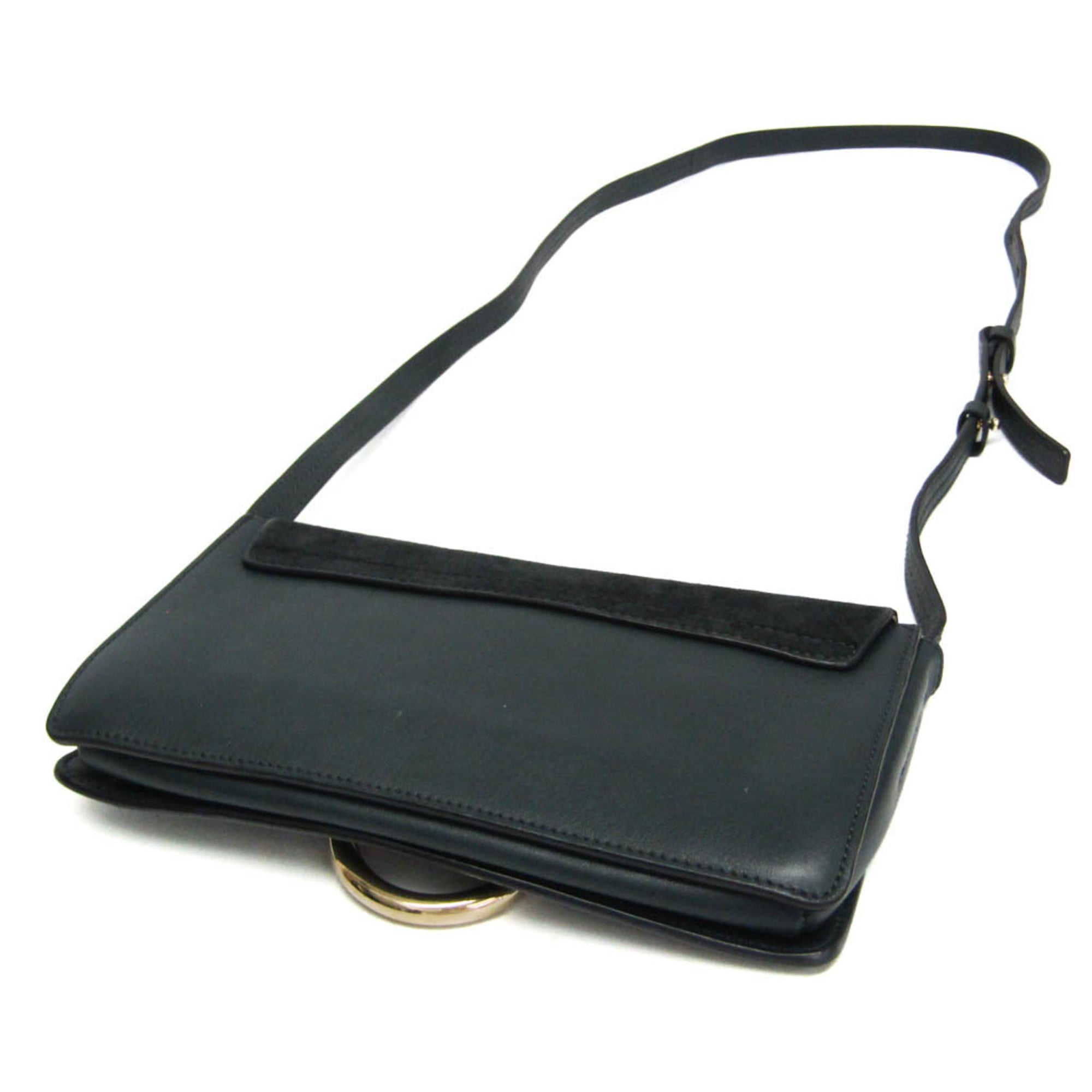 Faye Shoulder Bag Leather and Suede Small
