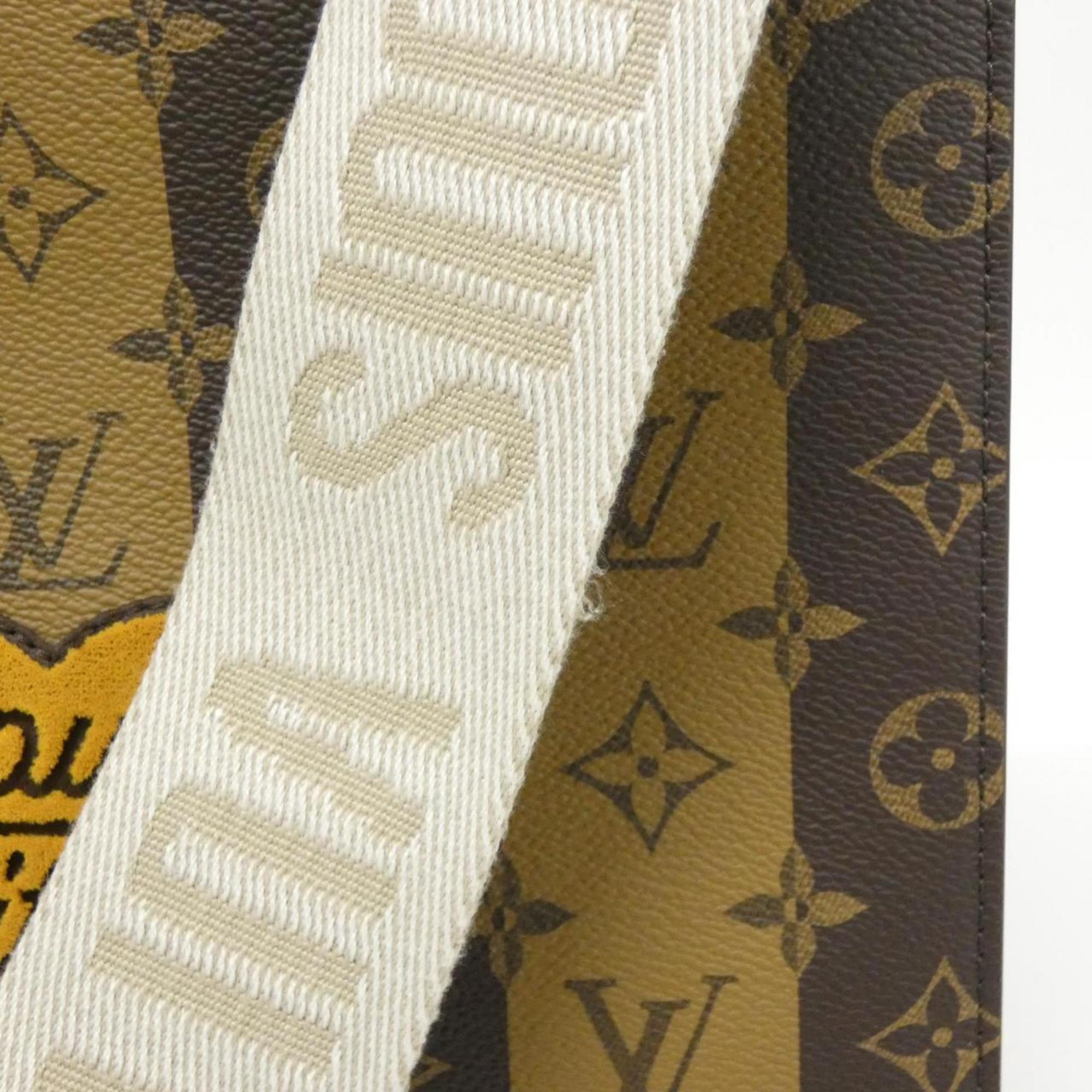 Louis Vuitton Monogram Marron Coated Canvas Handbag (Pre-Owned)