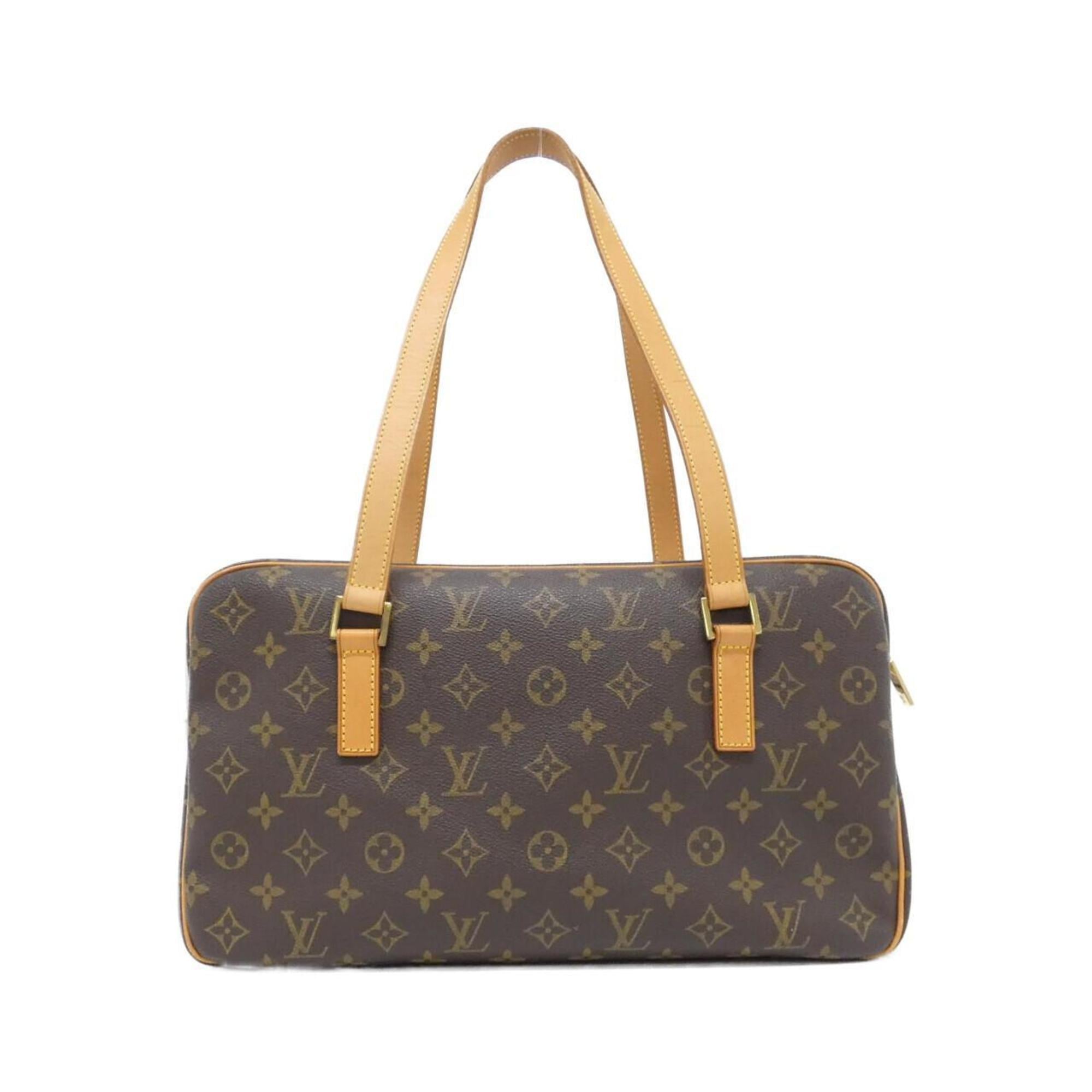 Louis Vuitton Marron Coated Canvas Shoulder Bag (Pre-Owned)