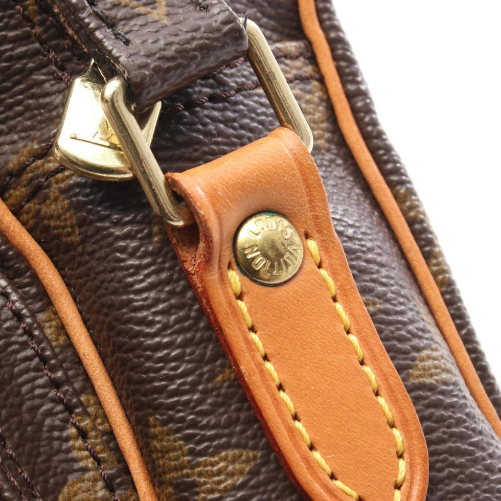 Louis Vuitton Brown Monogram Coated Canvas Leather Shoulder Bag (Pre-Owned)