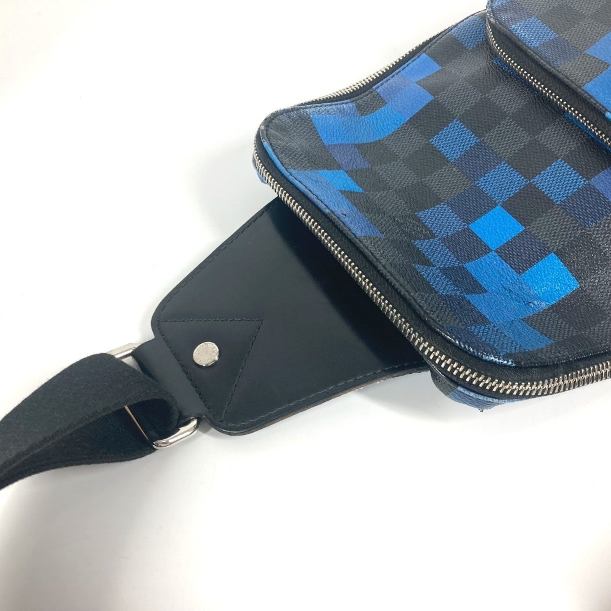 Louis Vuitton Damier Graphite Black Blue Damier Graphite Shoulder Bag Sling Bag (Pre-Owned)