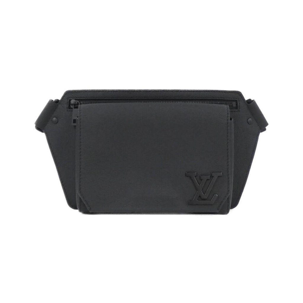 Louis Vuitton Black Leather Shoulder Bag (Pre-Owned)